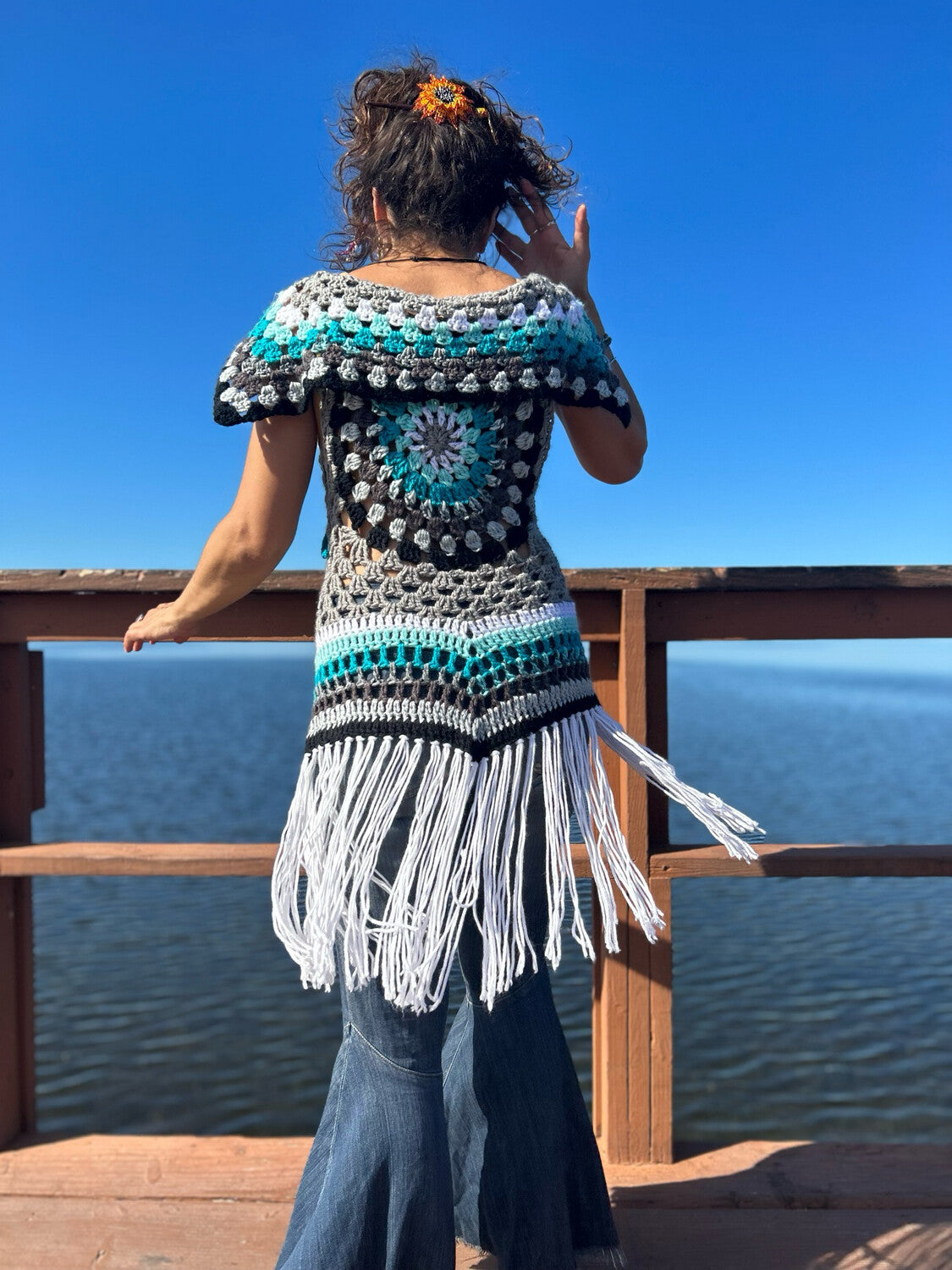 Mandala Hippie Fae Vest - size fits XS/S/M