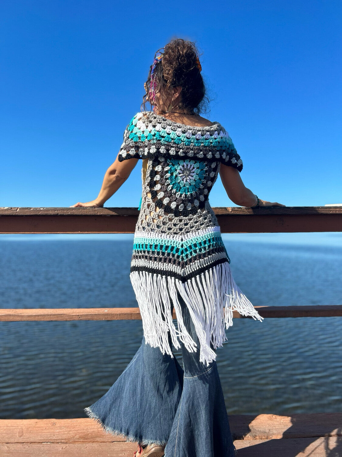 Mandala Hippie Fae Vest - size fits XS/S/M