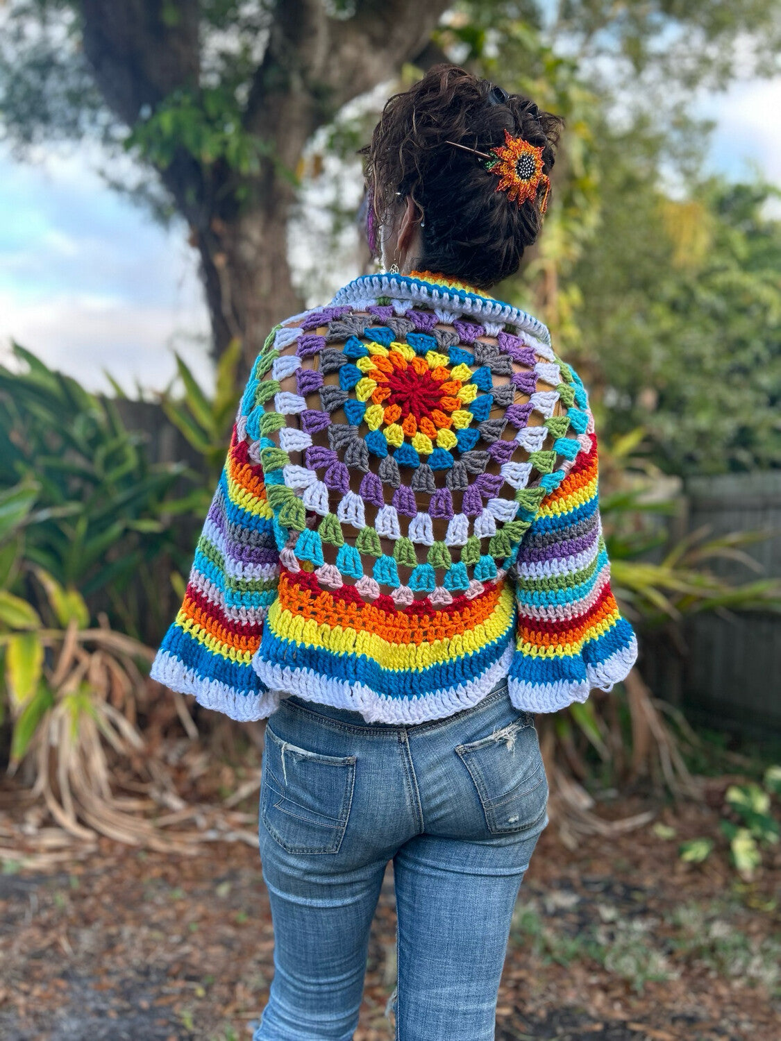 Boho Vibes Shrug - size fits XS/S