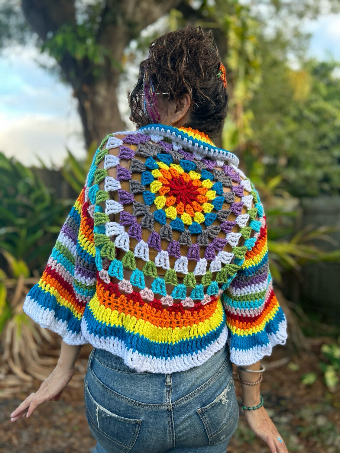 Boho Vibes Shrug - size fits XS/S