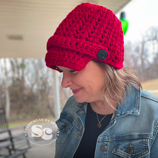 Fashionista Newsboy Hat | CROCHET PATTERN