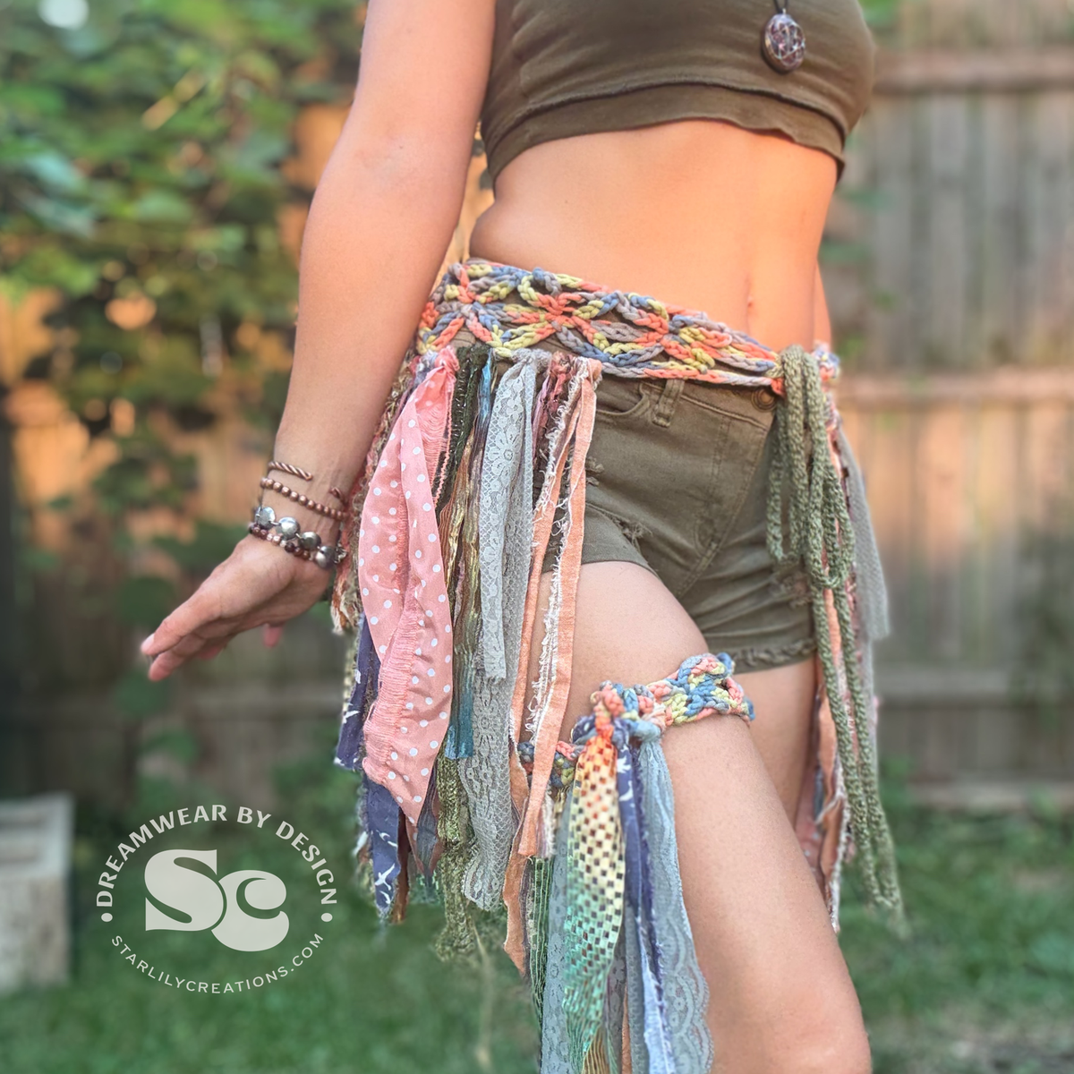 Flower of Life Pixie Skirt and Headband | Crochet Pattern