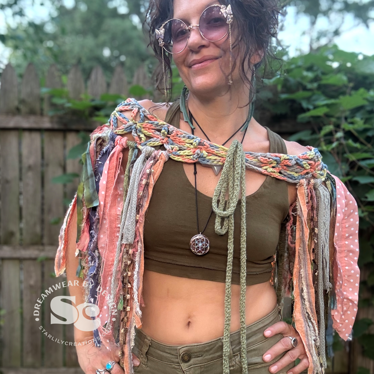 Flower of Life Pixie Skirt and Headband | Crochet Pattern