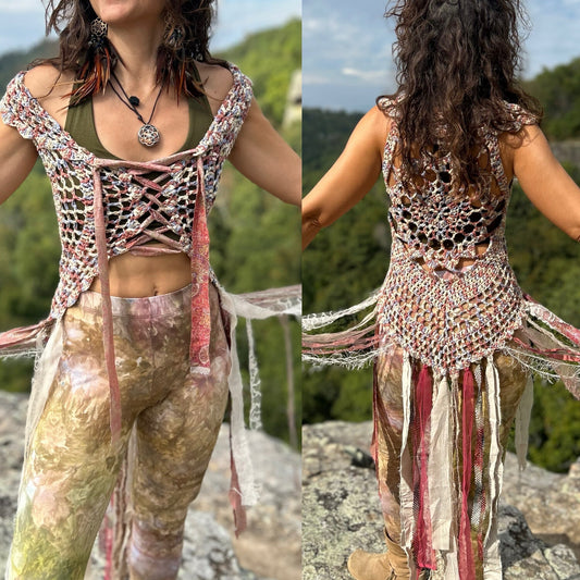 Nature Vibes Fae Vest - size fits XS/S