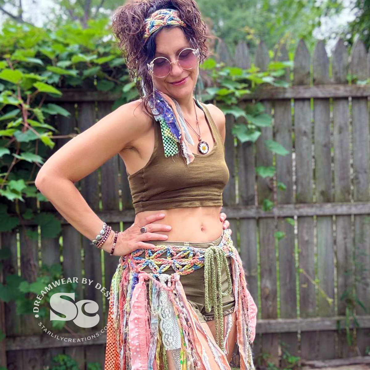 Flower of Life Pixie Skirt and Headband | Crochet Pattern