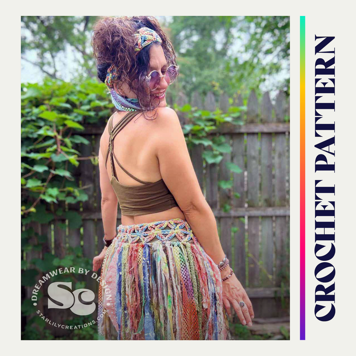 Flower of Life Pixie Skirt and Headband | Crochet Pattern