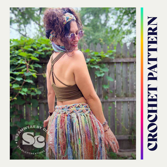 Flower of Life Pixie Skirt and Headband | Crochet Pattern