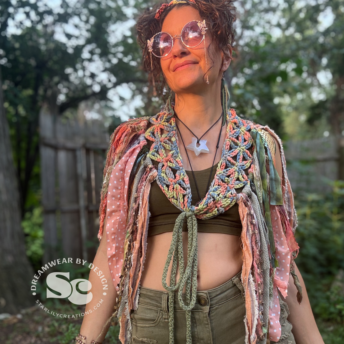Flower of Life Pixie Skirt and Headband | Crochet Pattern