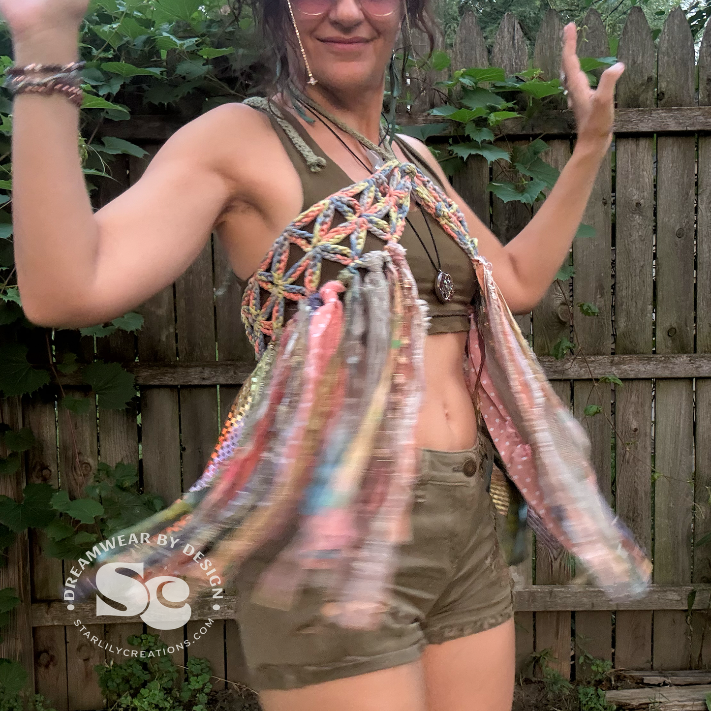 Flower of Life Pixie Skirt and Headband | Crochet Pattern