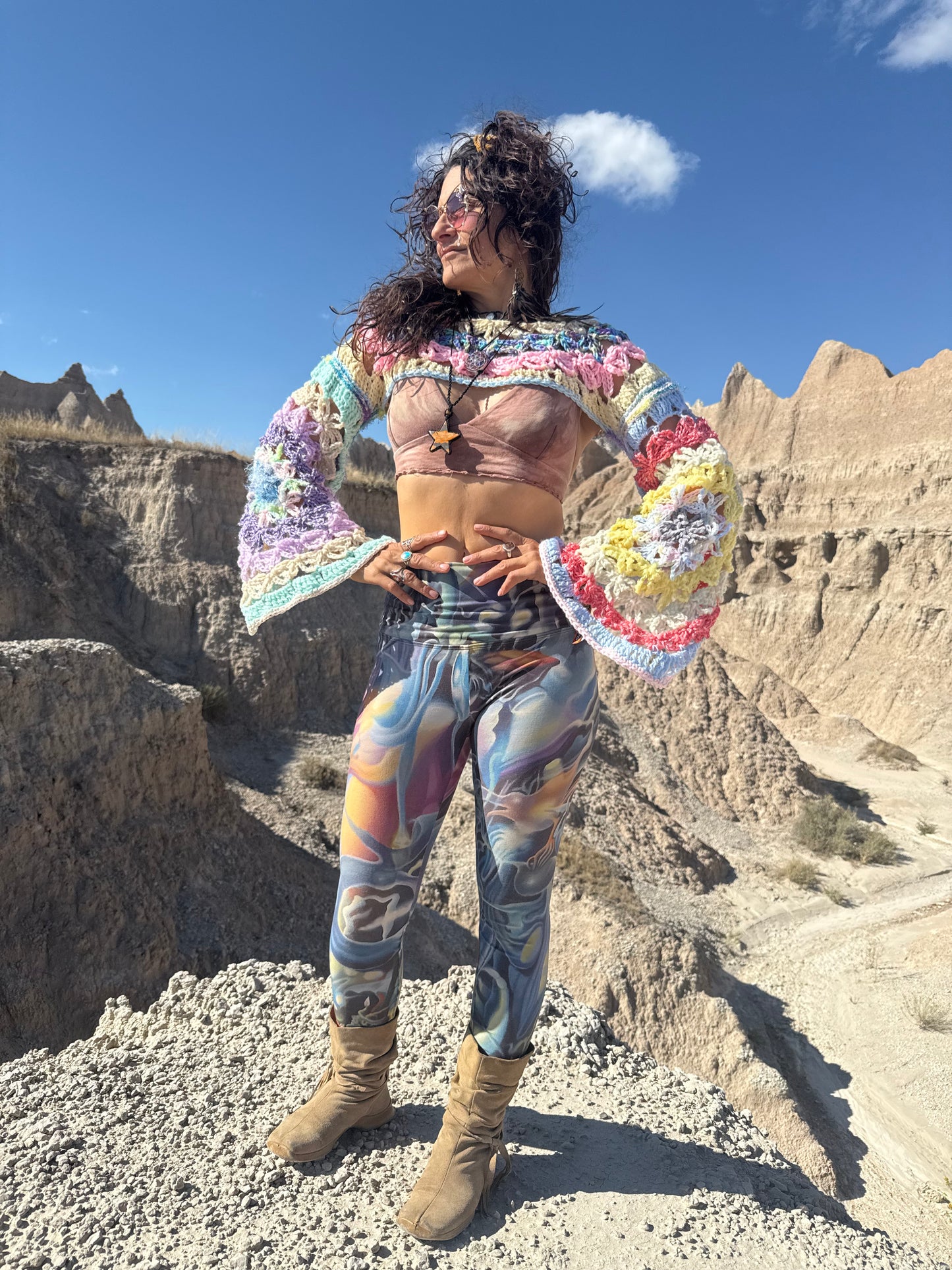 Flower of Life cropped shrug