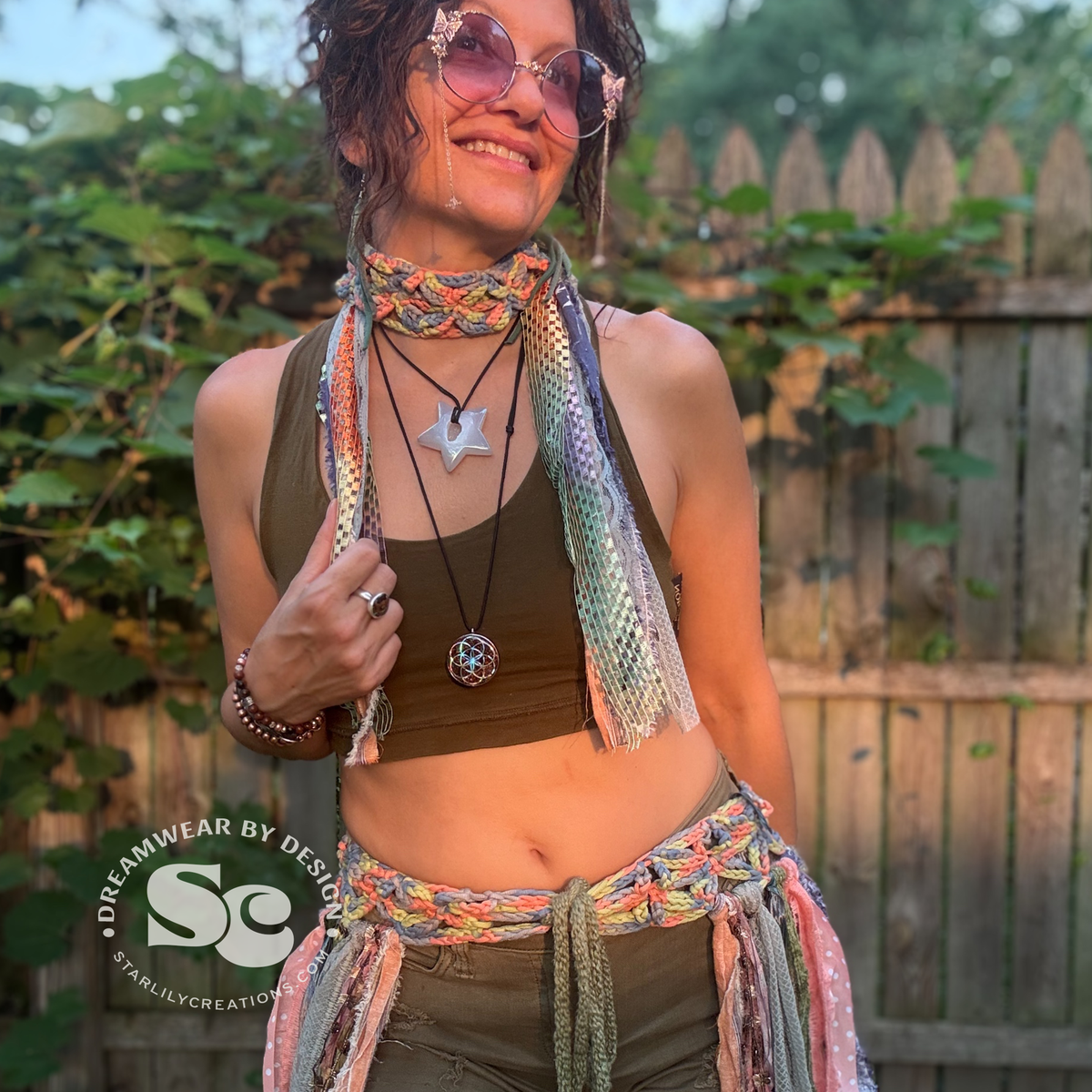 Flower of Life Pixie Skirt and Headband | Crochet Pattern