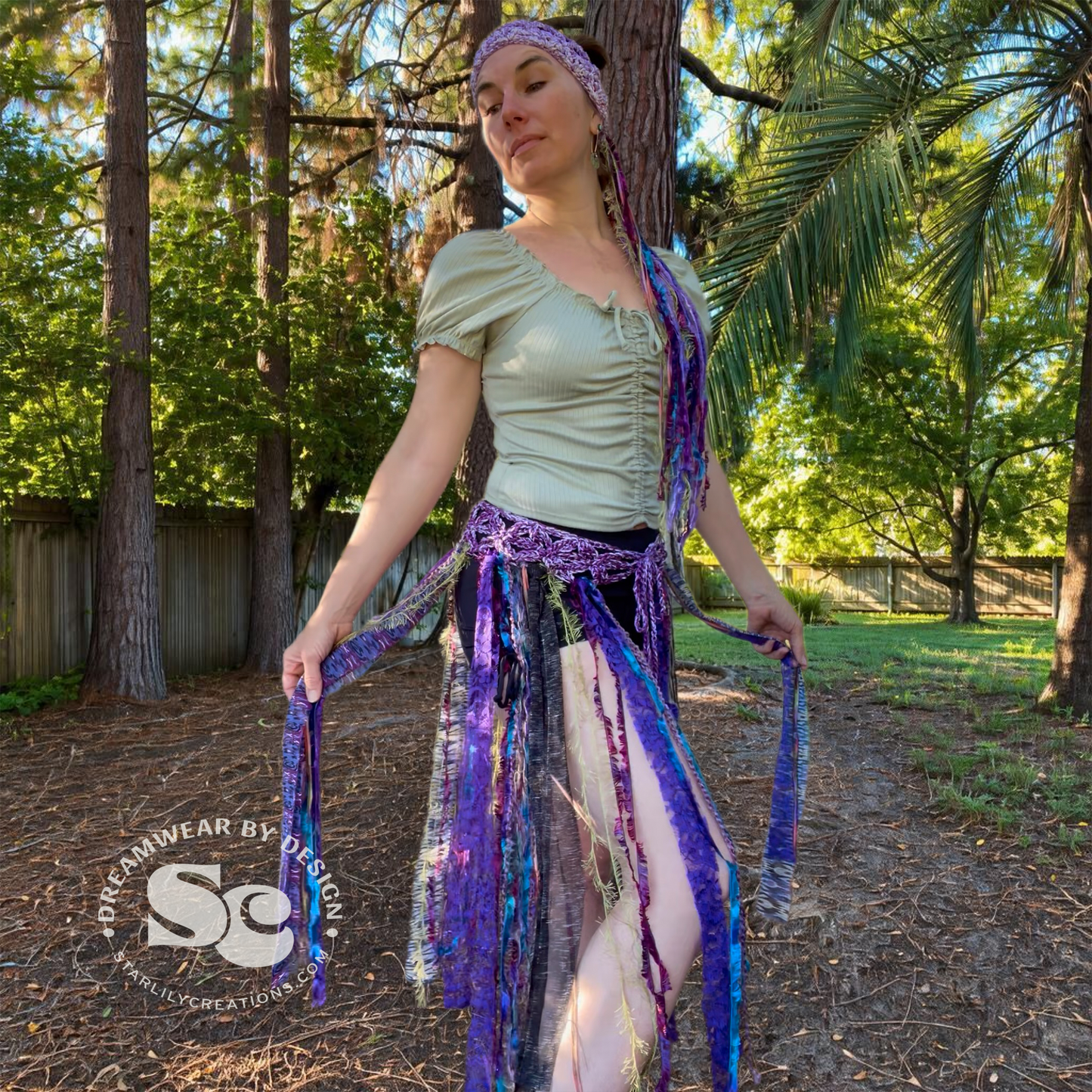 Flower of Life Pixie Skirt and Headband | Crochet Pattern