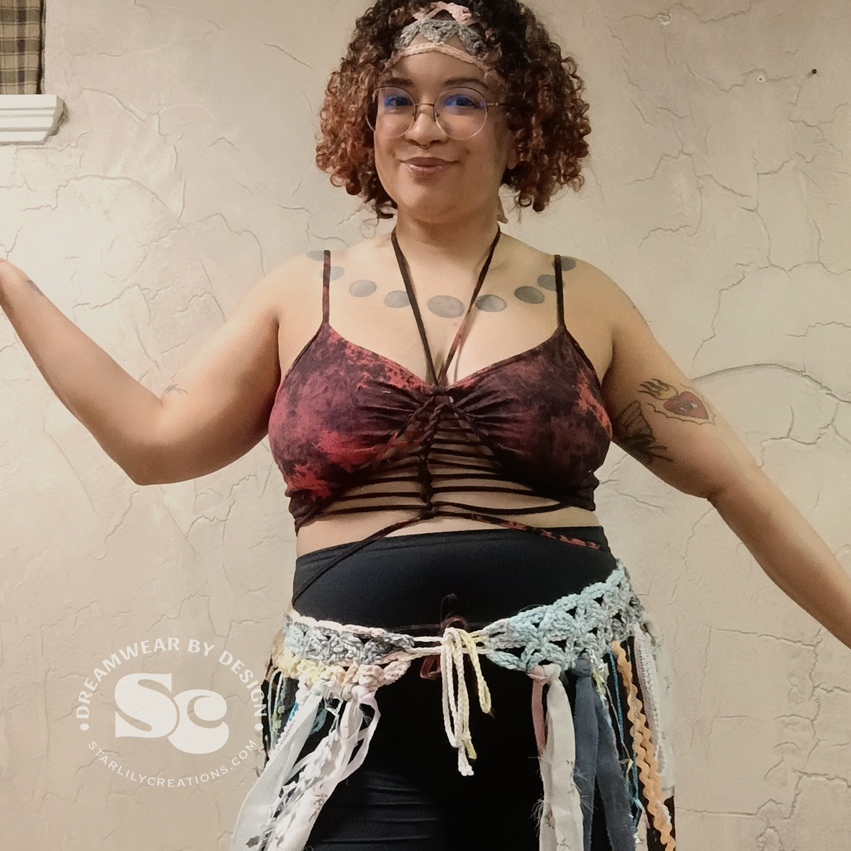 Flower of Life Pixie Skirt and Headband | Crochet Pattern