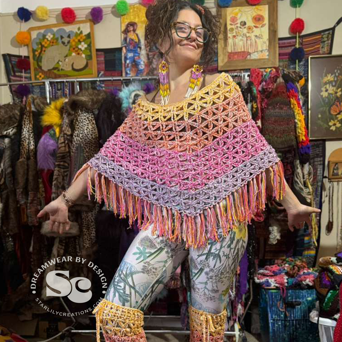 Flower of Life Poncho | CROCHET PATTERN