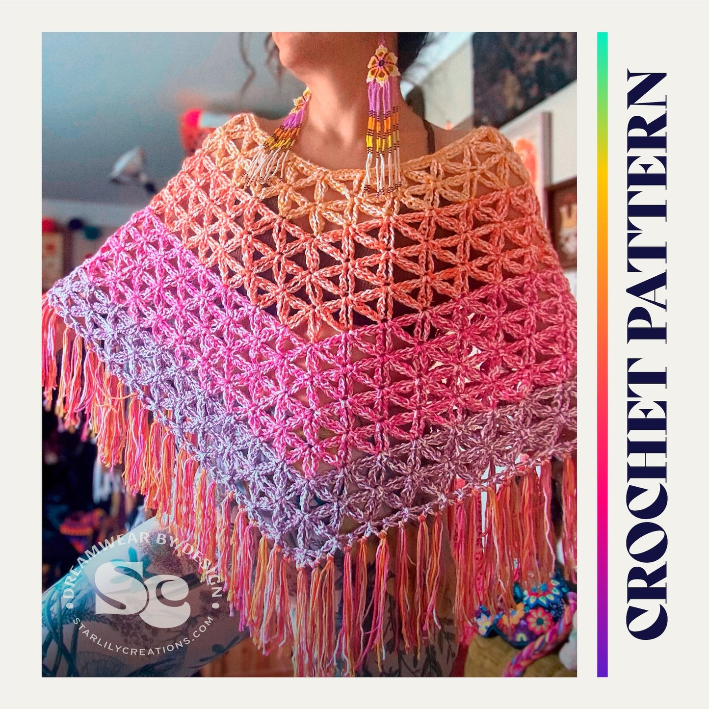 Flower of Life Poncho | CROCHET PATTERN