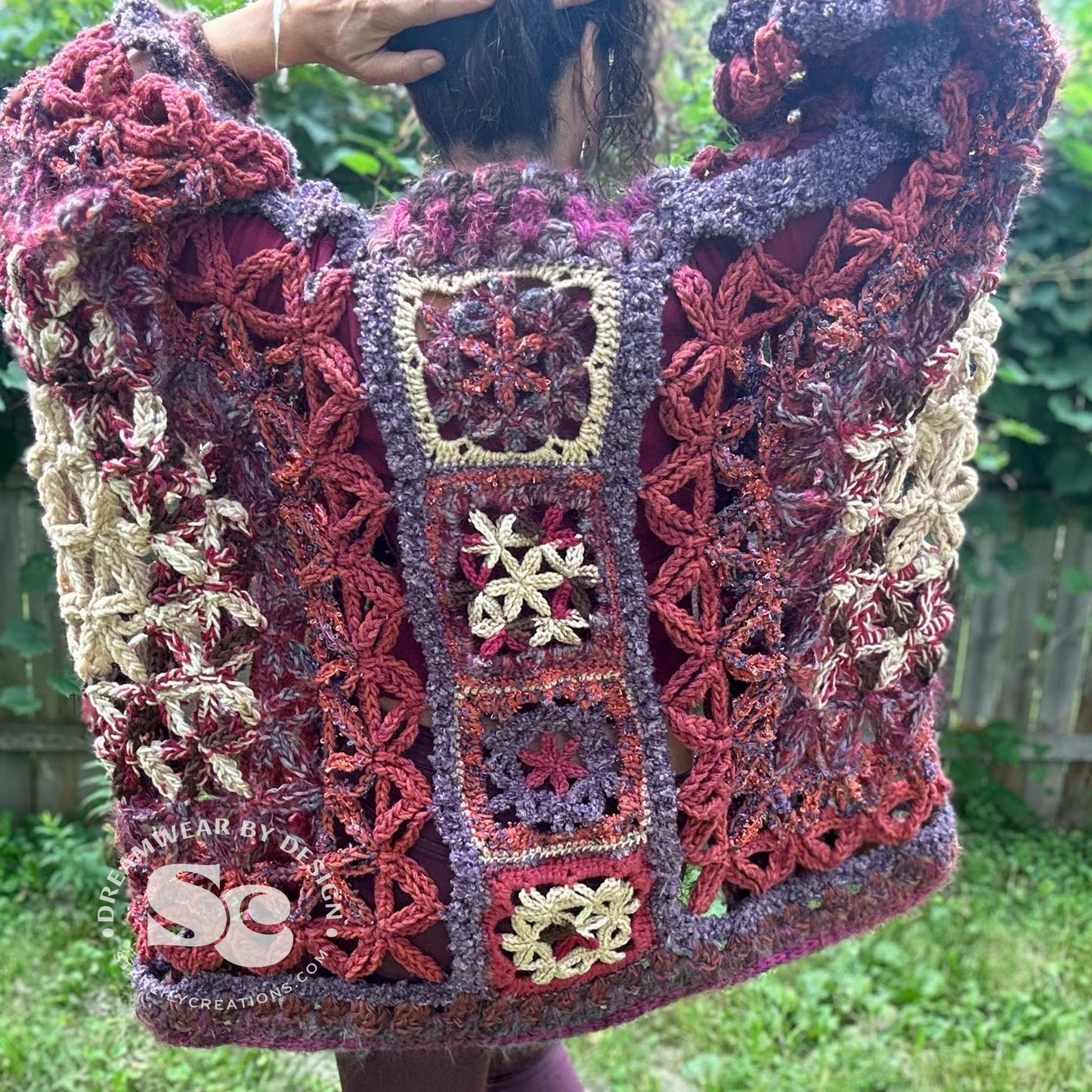 Flower of Life Chunky Cardigan | CROCHET PATTERN