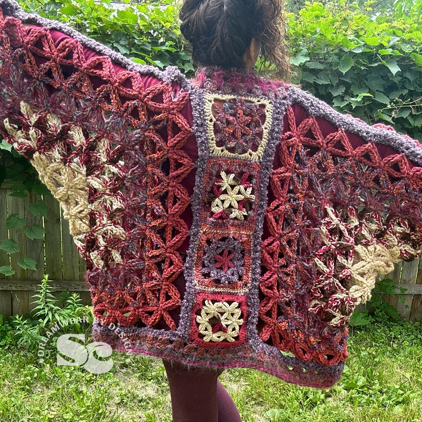 Flower of Life Chunky Cardigan | CROCHET PATTERN