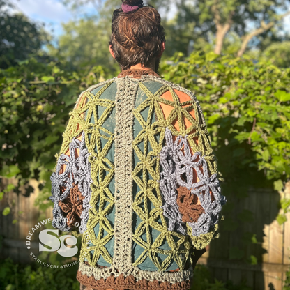 Flower of Life Chunky Cardigan | CROCHET PATTERN