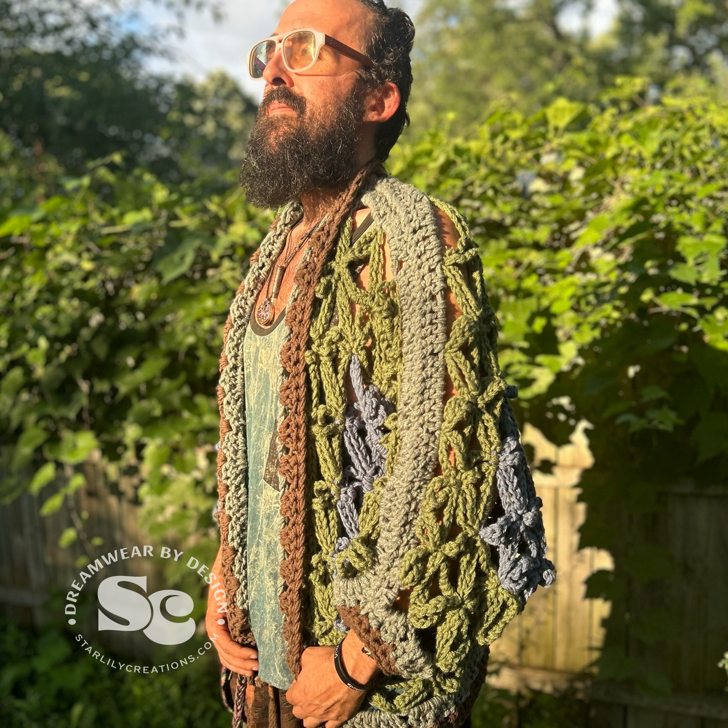 Flower of Life Chunky Cardigan | CROCHET PATTERN