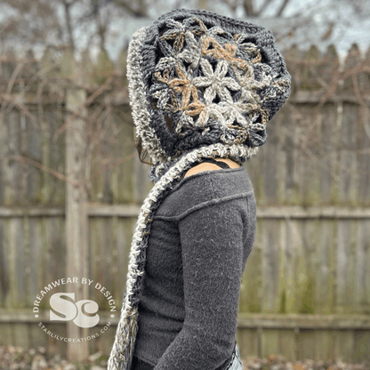 Flower of Life Hooded Scarf | CROCHET PATTERN