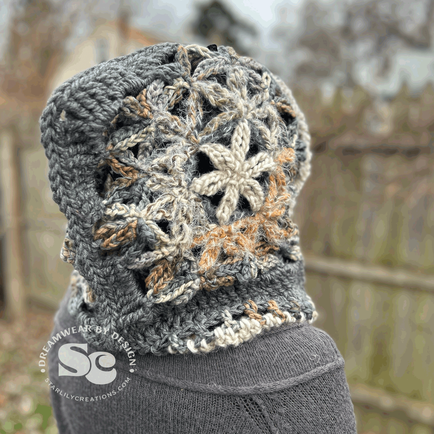 Flower of Life Hooded Scarf | CROCHET PATTERN