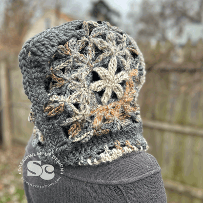 Flower of Life Hooded Scarf | CROCHET PATTERN