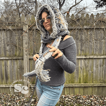 Flower of Life Hooded Scarf | CROCHET PATTERN