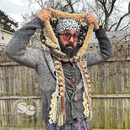 Flower of Life Hooded Scarf | CROCHET PATTERN