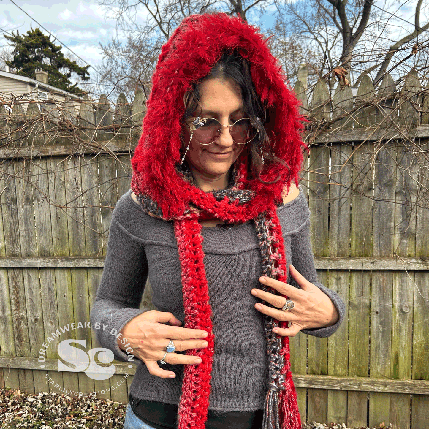 Flower of Life Hooded Scarf | CROCHET PATTERN