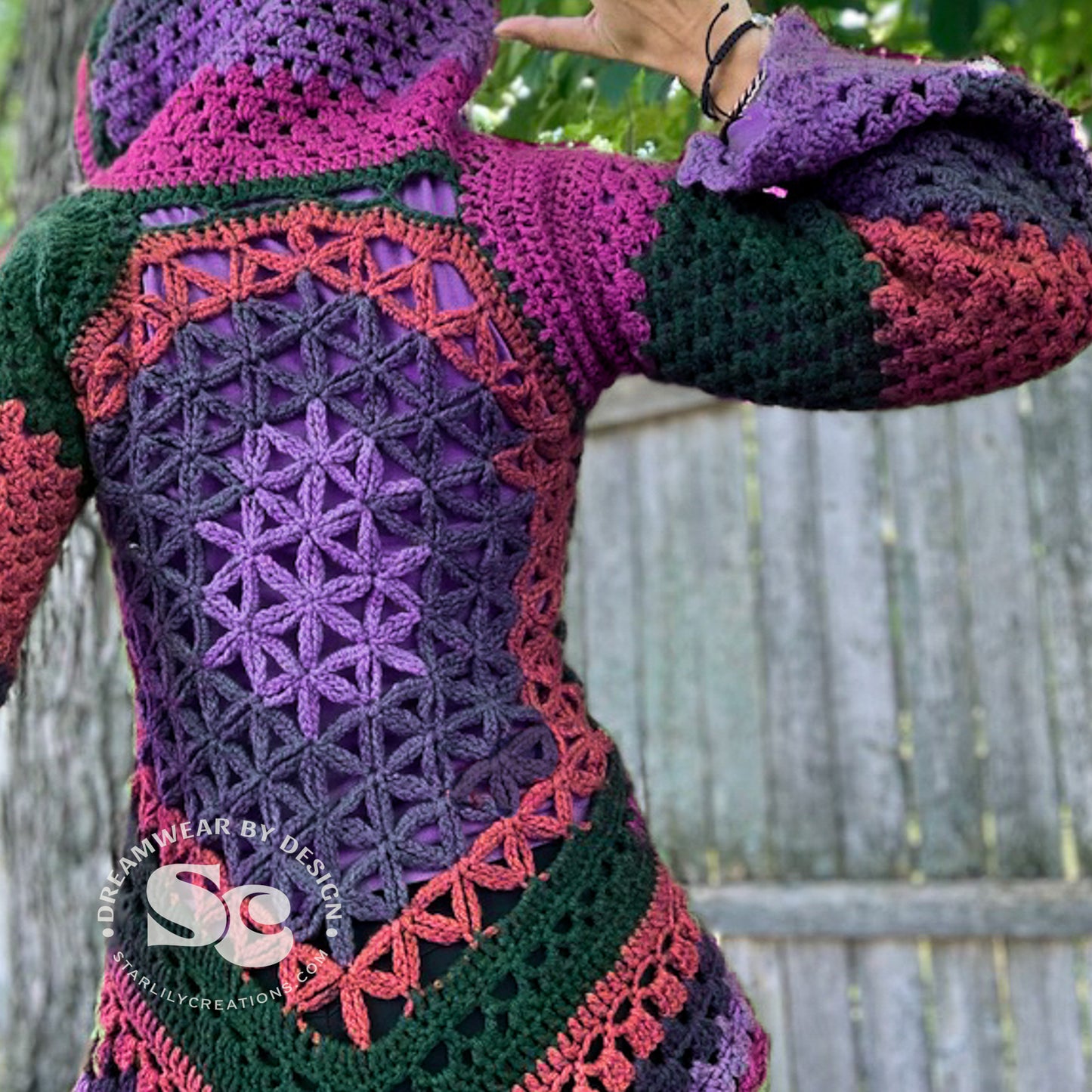 Flower of Life Vest Jacket | CROCHET PATTERN