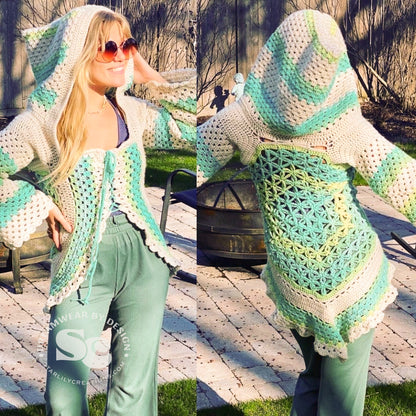 Flower of Life Vest Jacket | CROCHET PATTERN