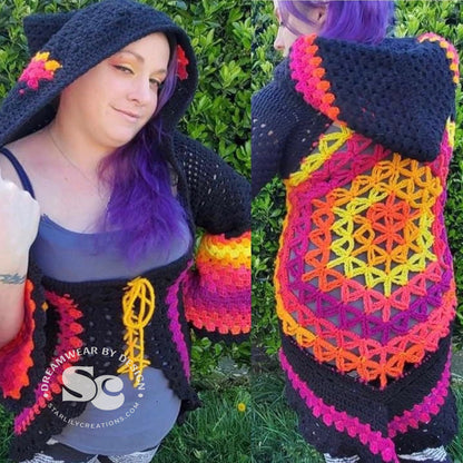 Flower of Life Vest Jacket | CROCHET PATTERN