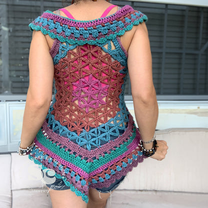 Flower of Life Vest | CROCHET PATTERN