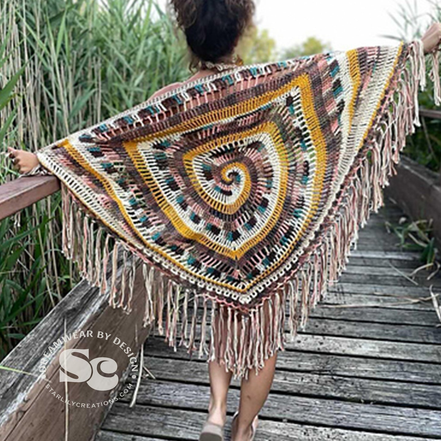 Mystic Spiral Shawl | CROCHET PATTERN