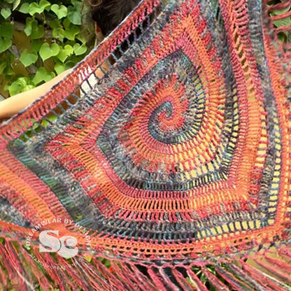 Mystic Spiral Shawl | CROCHET PATTERN