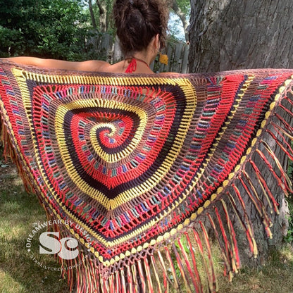 Mystic Spiral Shawl | CROCHET PATTERN