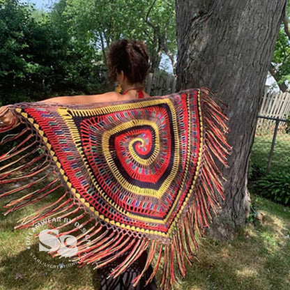 Mystic Spiral Shawl | CROCHET PATTERN