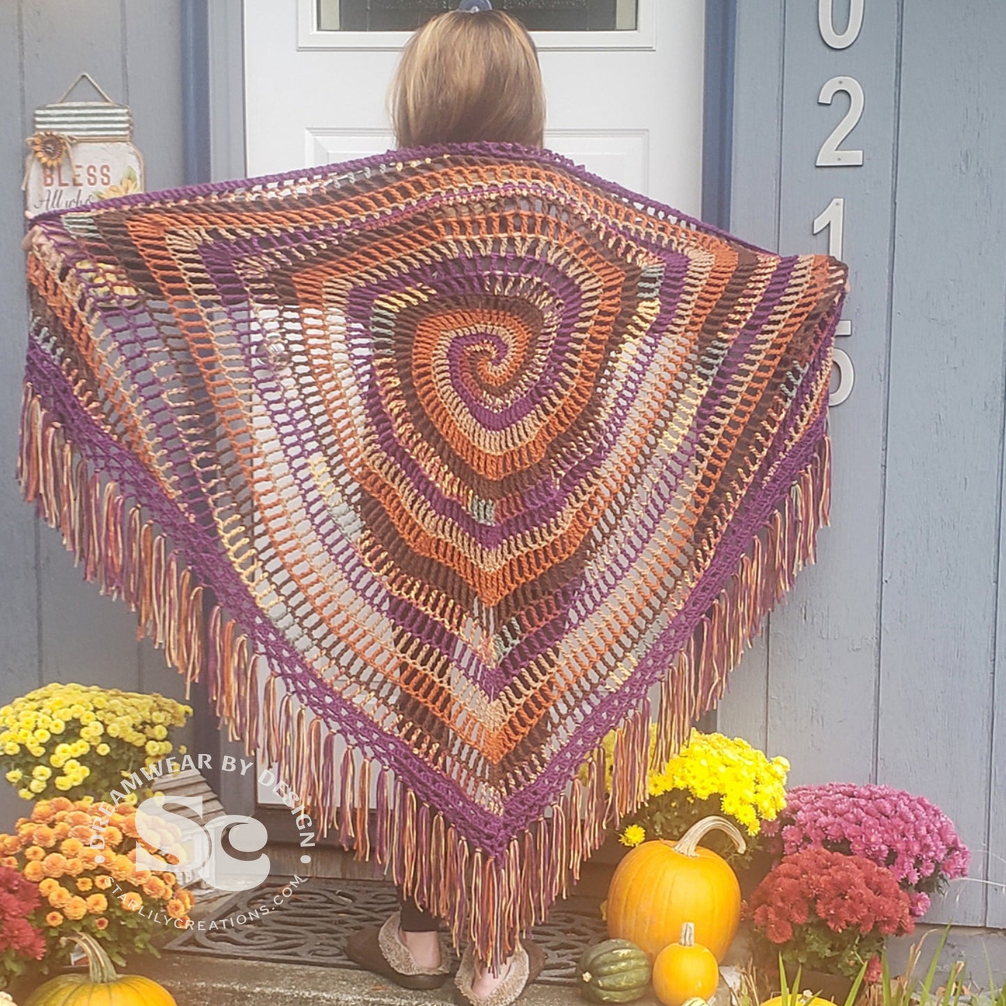 Mystic Spiral Shawl | CROCHET PATTERN