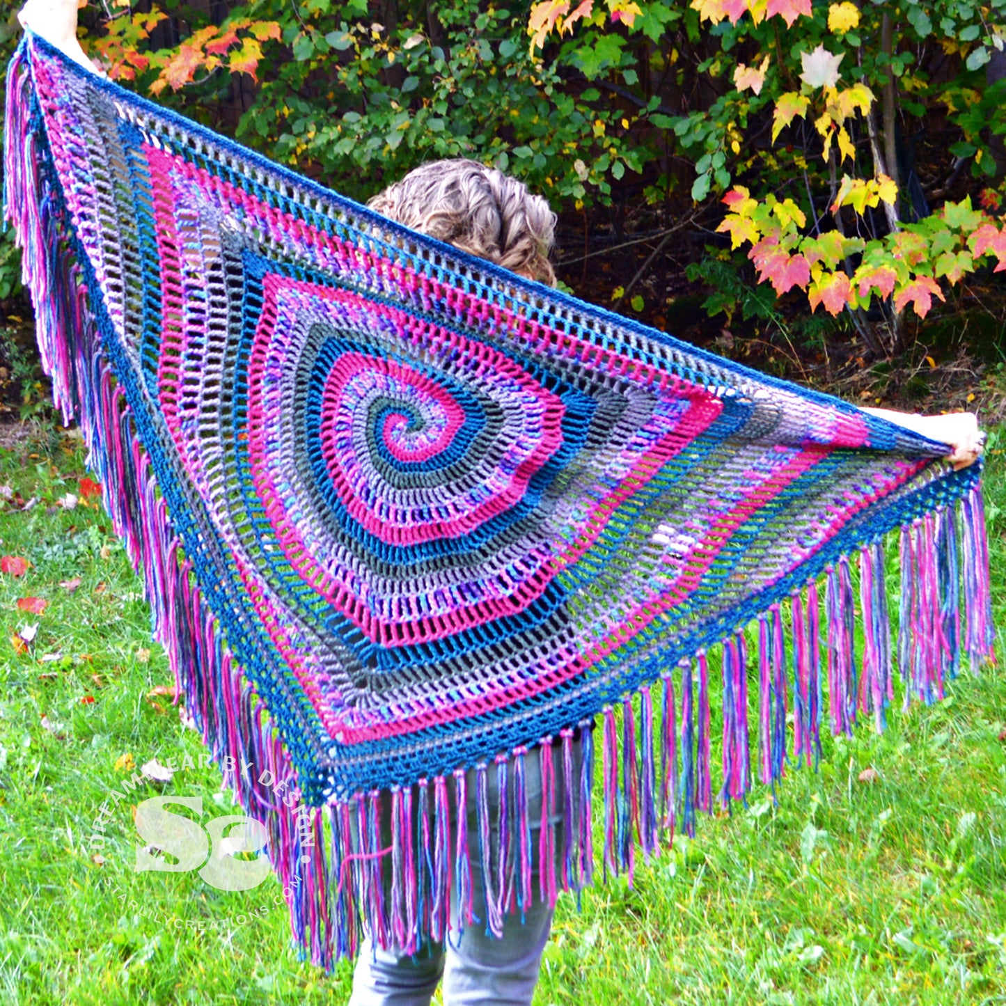 Mystic Spiral Shawl | CROCHET PATTERN