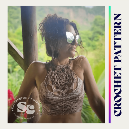 Soul Flower Crop Top | CROCHET PATTERN